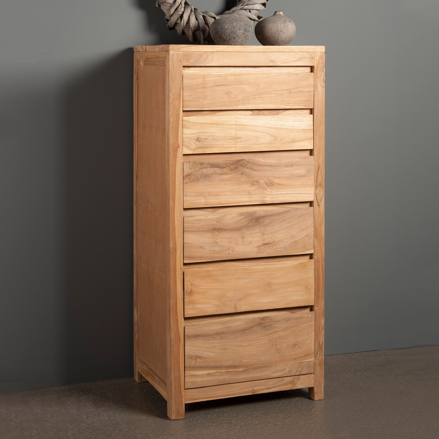 Tower Living Ladekast 'Corona' Teak met 6 laden