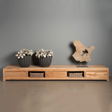 Tower Living TV-meubel 'Corona' Teak, 300cm