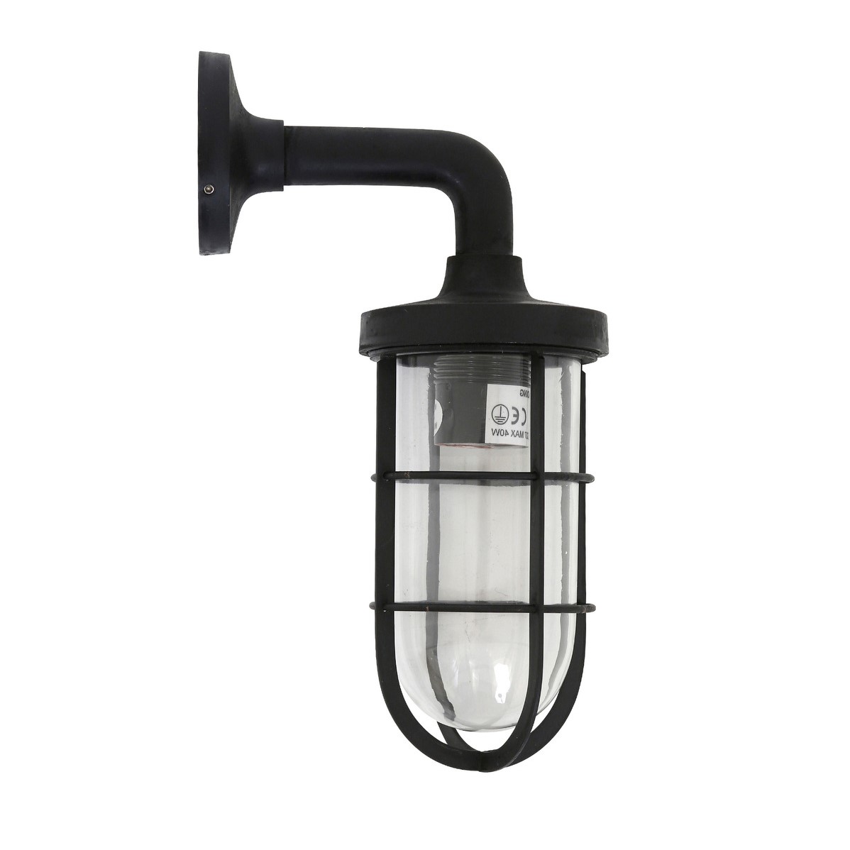 Tristan muurlamp Zwart