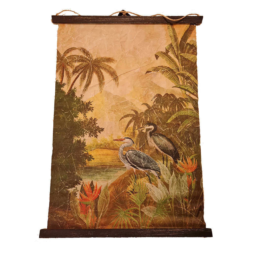 Wanddoek painting Tropic no.3