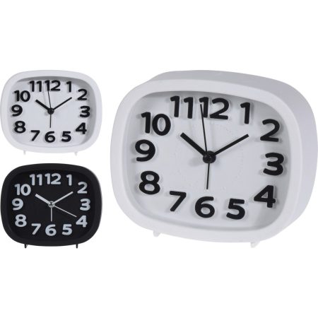 Wekker op batterij wit of zwart
