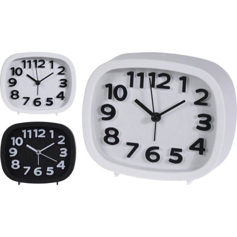 Wekker op batterij wit of zwart
