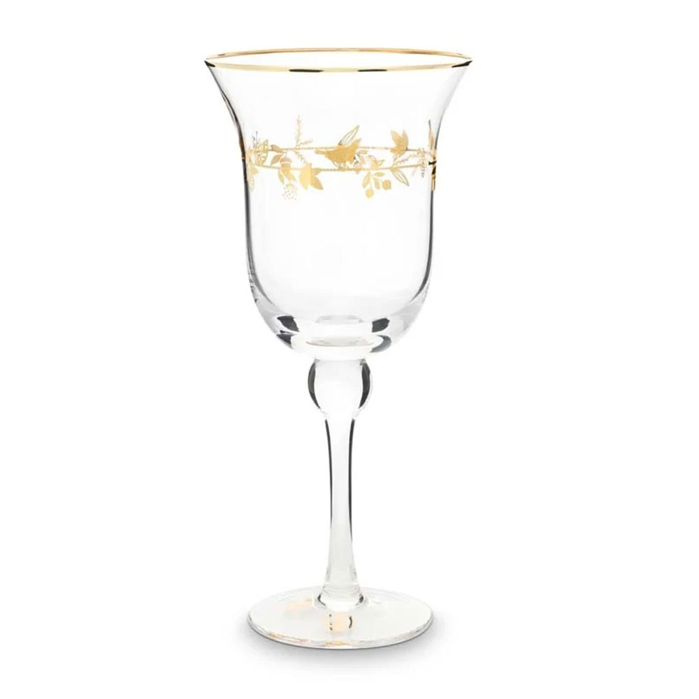 Wijn glas Winter Wonderland Gold 360ml