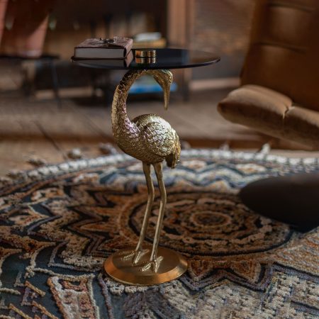 Dutchbone Bijzettafel 'Crane', kleur Goud