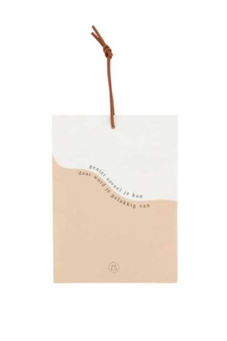 Zusss Geurzakje Bamboe Geniet Zand/Kaki