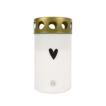 Zusss herdenkingslicht hartje wit