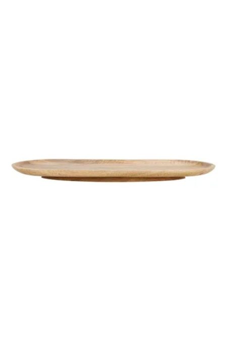 Zusss Ovalen Stylingsbord Hout 55x23x4Cm