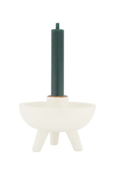 Zusss Polystone Kandelaar Pootjes White